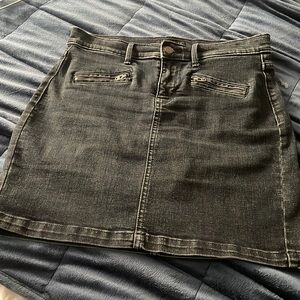Banana Republic dark wash denim mini skirt